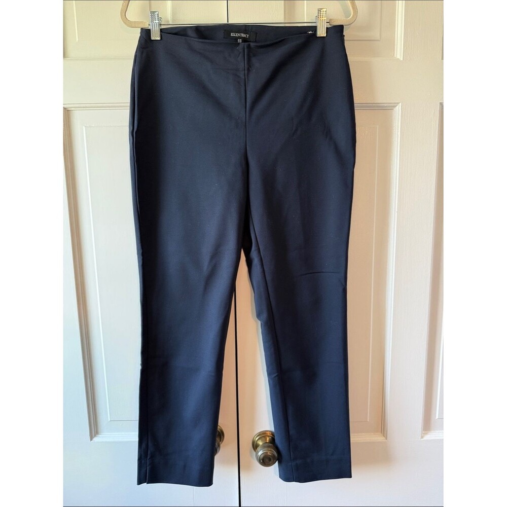 Ellen Tracy Dark Navy Cropped Pants